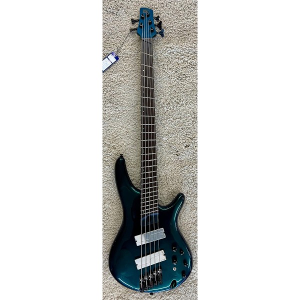Ibanez SRMS725BCM SR Workshop 5-String Electric Bass Guitar, Blue