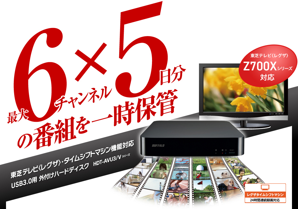 東芝レグザ42インチFHD+BUFFALOタイムシフトマシン+HDDセット