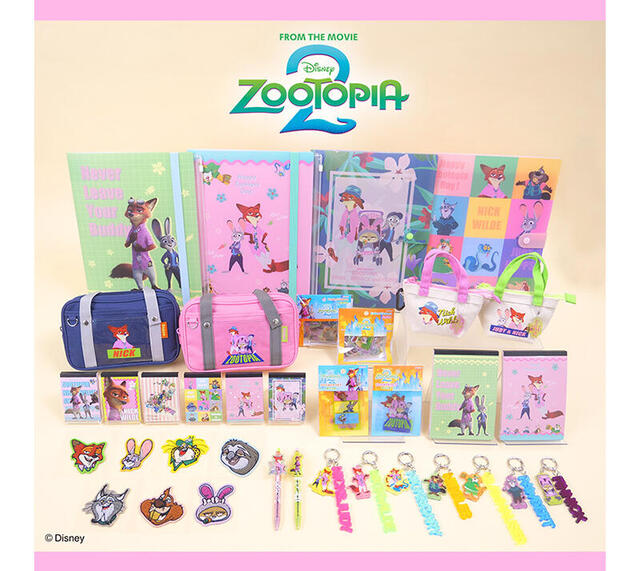 新製品】話題のディズニー映画『ズートピア2』の文具雑貨シリーズ