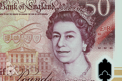 美品☆英国 イギリス 旧紙幣 50ポンド☆旧札 イギリスポンド(GBP) 50