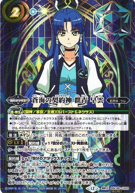 バトスピ 群青早雲 センジュ デッキ 浜の鬼姫 群青早雲デッキ｜yuki