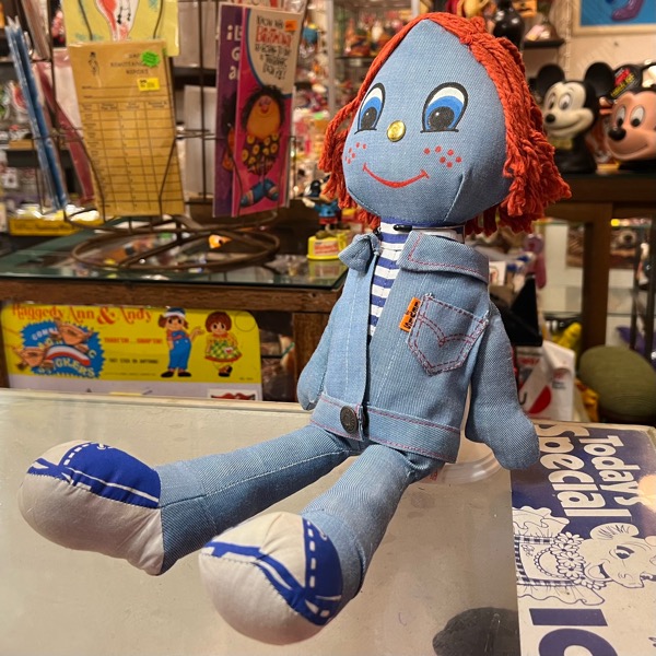希少！BOY GlRLリーバイス LEVIS デニムラグドール 人形ヴィンテージ