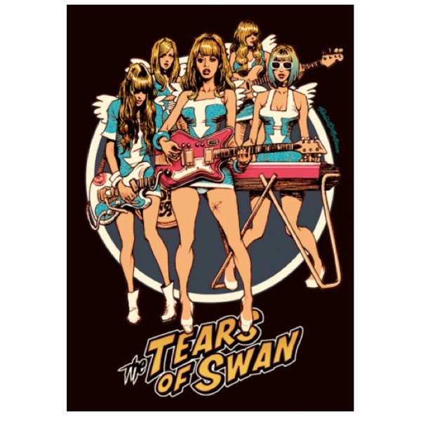 the TEARS OF SWAN Offset-Printed Poster (partially glitter