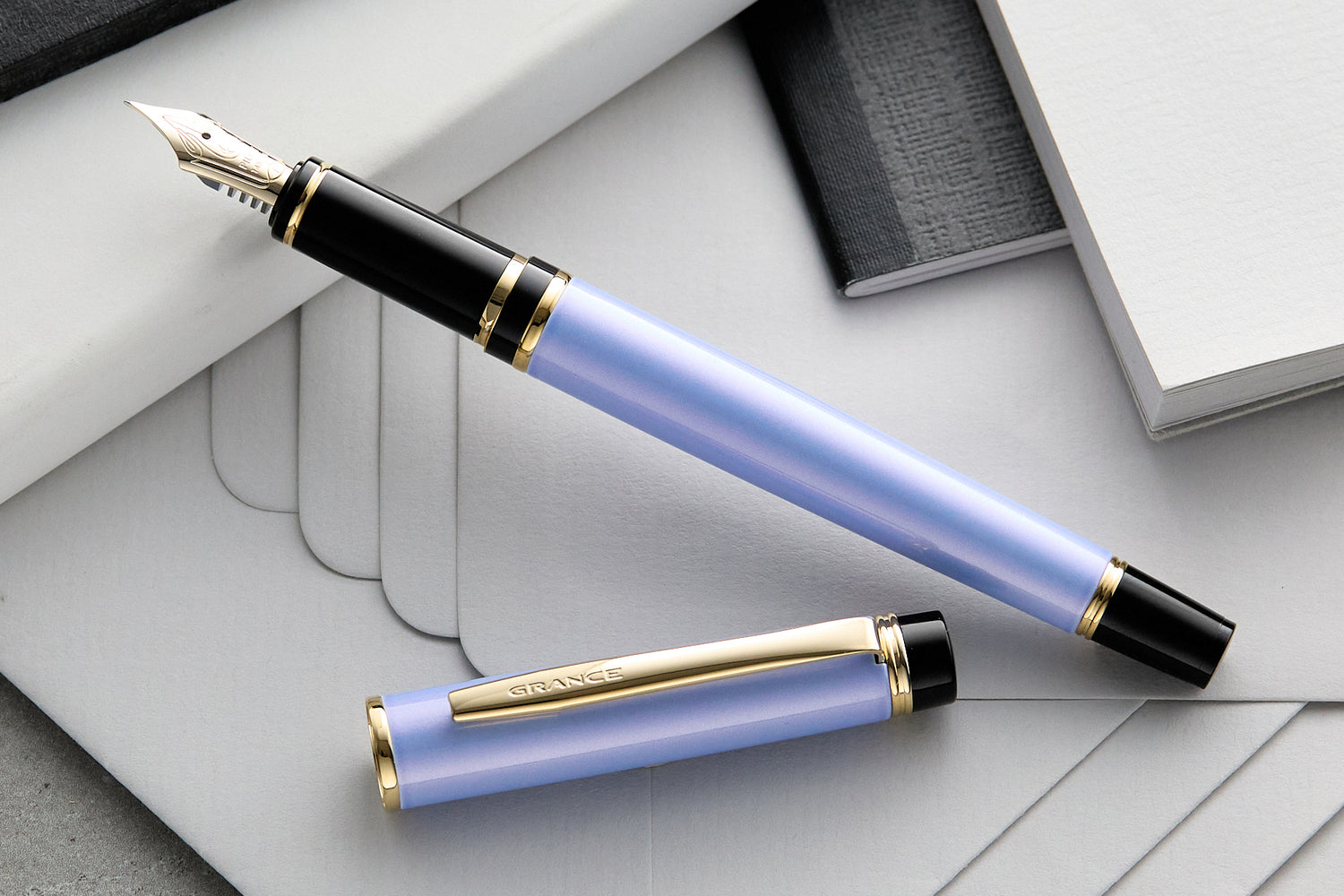 Pilot Grance Fountain Pen - Light Blue - The Goulet Pen Company