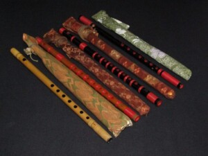 銘あり 尺八 正童銘 朱塗り 銘あり 尺八 正童銘