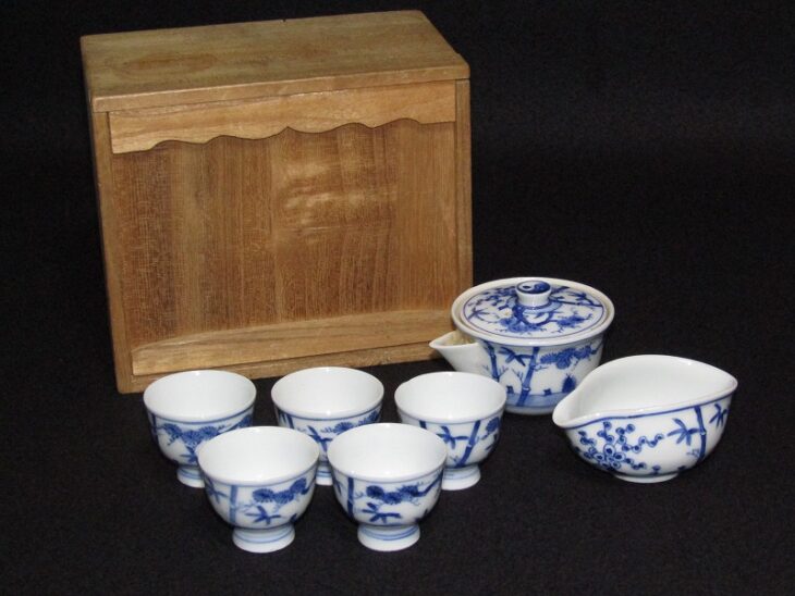 道八 染付 古美術 古道具 骨董 京焼 Yahoo!オークション -「華中亭道八」(