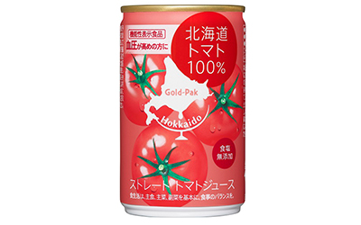 北海道トマト100％ 機能性表示食品（GABA） – ゴールドパック株式会社