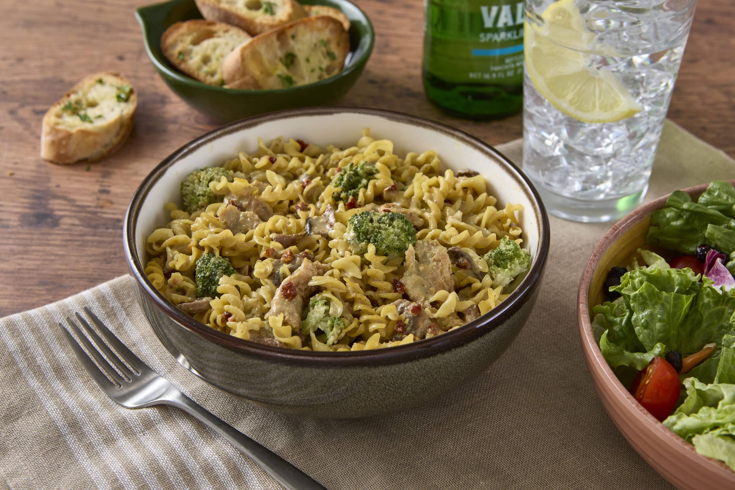 Broccoli Cashew Alfredo Savory-Bowl - LeafSide