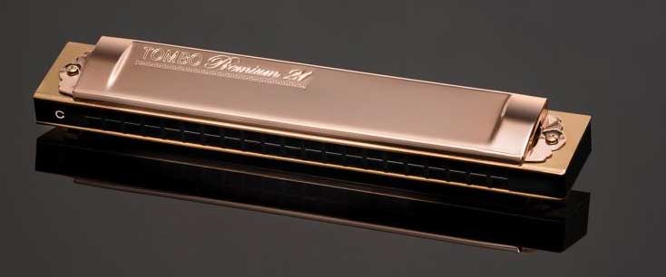 No.1722 1722-G トンボ プロフェッショナル 22穴複音ハーモニカ TOMBO