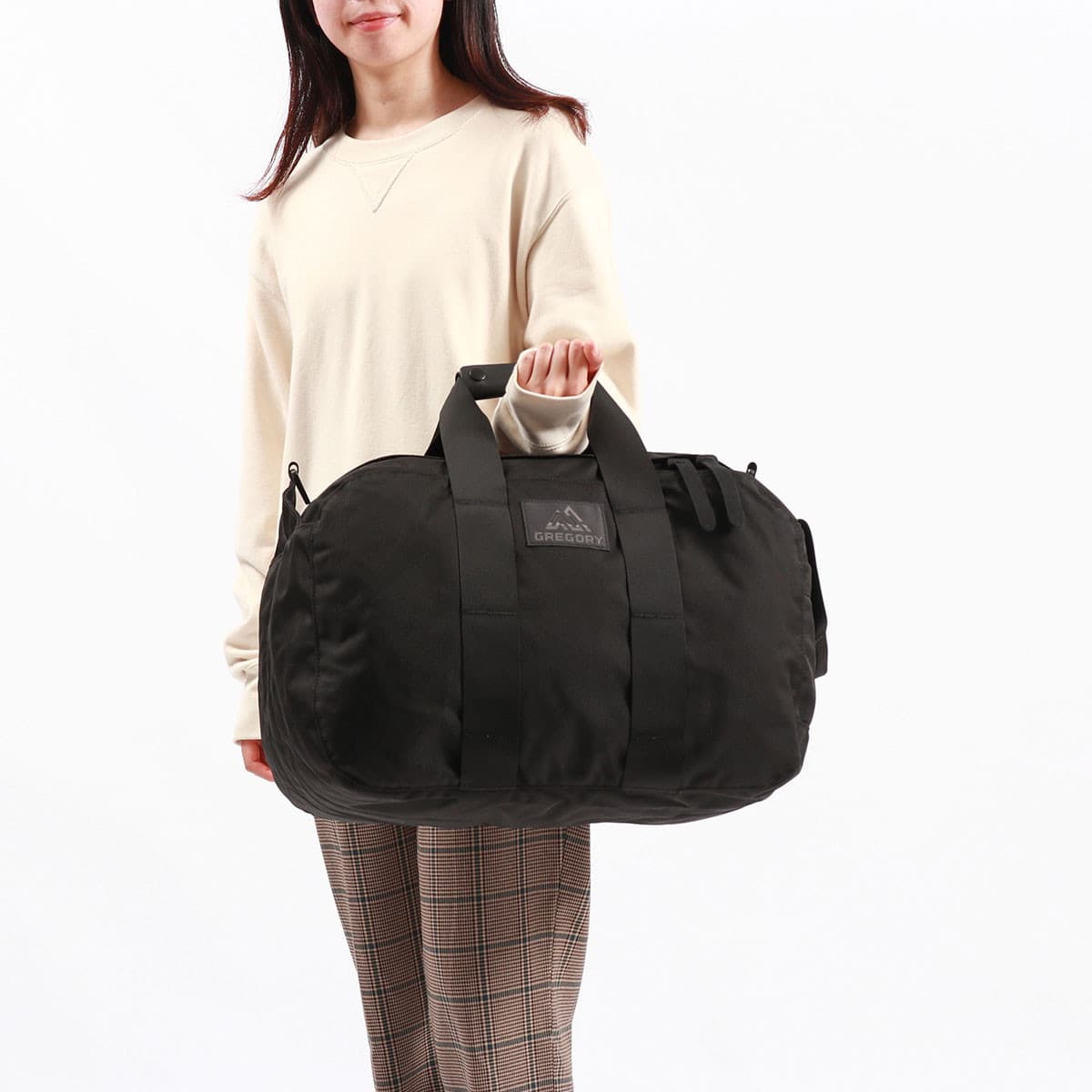GREGORY ブラック ダッフルバッグ