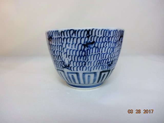 四六時中オンラインショップ 江戸時代 古伊万里 微塵唐草文 蕎麦猪口｜