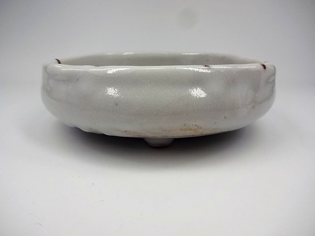 茶道具・古道具・菓子器・志野焼・志野菓子鉢(足付) 茶道具・古道具
