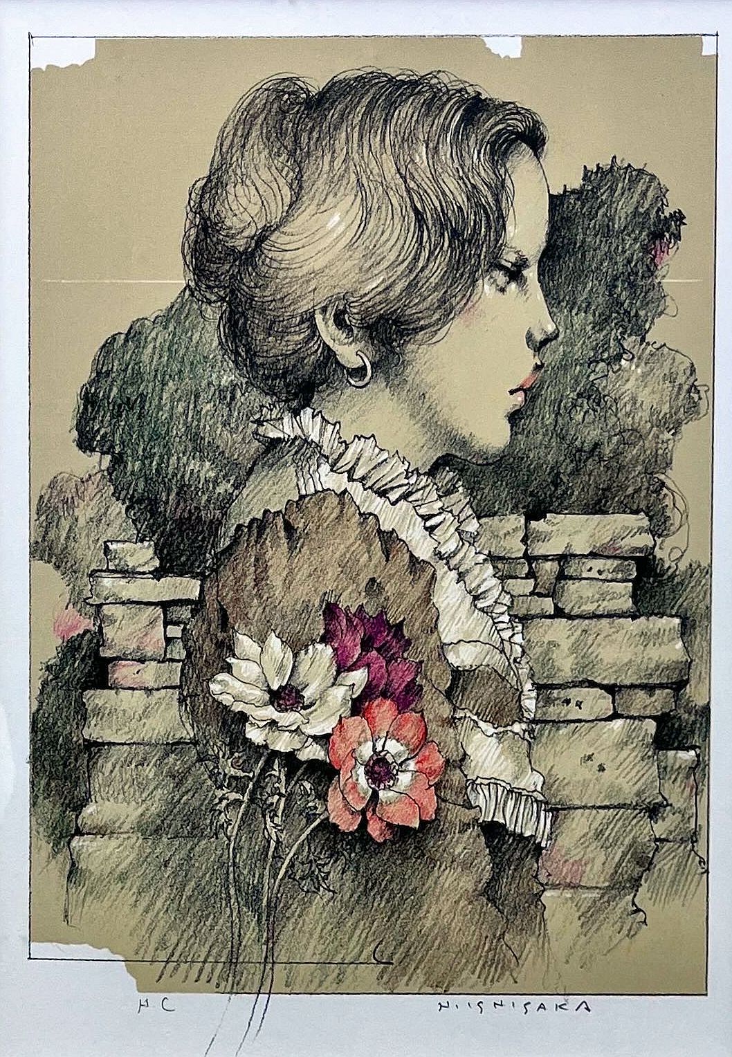 石阪春生 女のいる風景 リトグラフ | 有限会社 ギャラリー瑞鳳