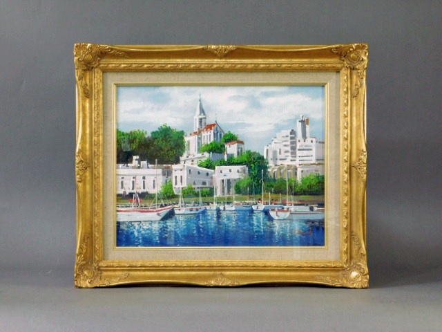 絵画 肉筆油絵 竹内敏彦 スインクス F20