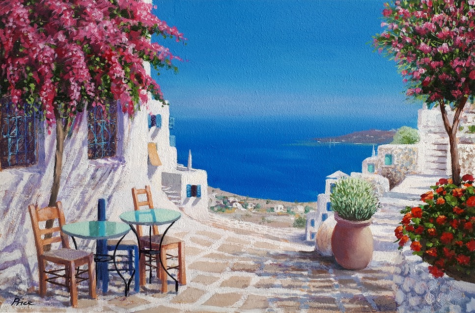 アンドリュープライス 黄色いバラ 版画 絵画 花 静物画 花瓶 額入り