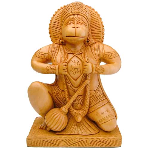 超希少 高級 白檀 サンダルウッド 木彫り像 ガネーシャ ハヌマーン