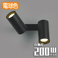 2灯式スポットライト・200W相当 | ブラック｜照明のライティング
