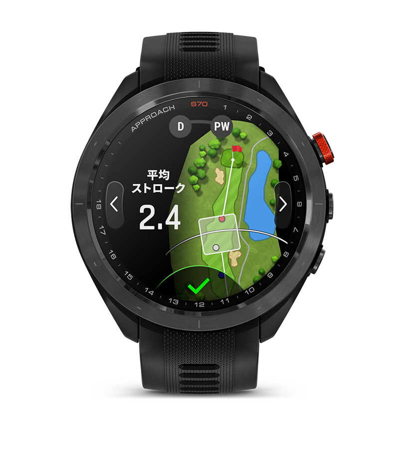 Approach S70 47mm Black CT10バンドル | スマートウォッチ | Garmin 日本
