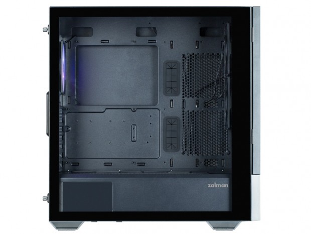 フロントに15.6型フルHD液晶を搭載したミドルタワーPCケース、ZALMAN