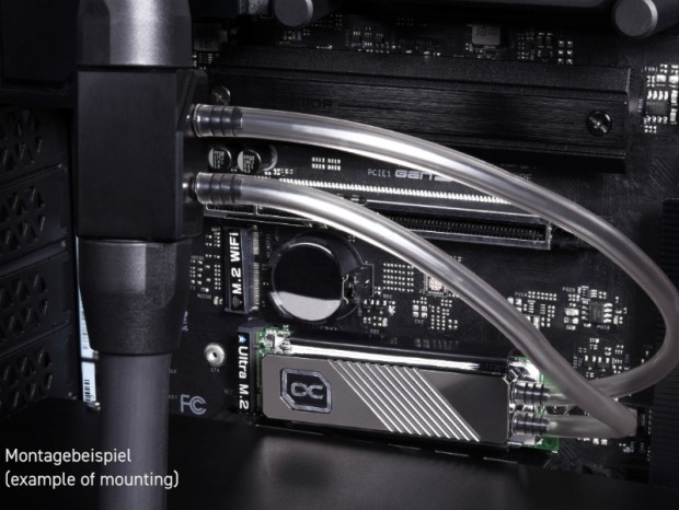 Alphacool m.2用水冷ブロック Water cooling for M.2, SSD and HDD