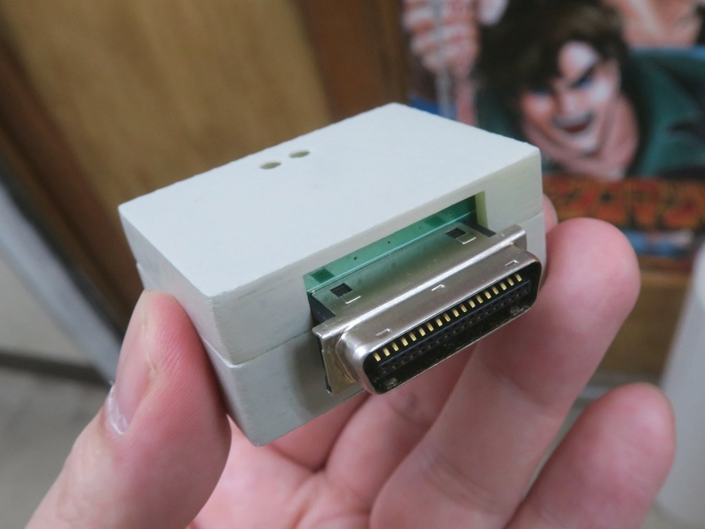 PC-98のプリンタポートに接続できるmicroSDカードリーダー「PPMMCDRV