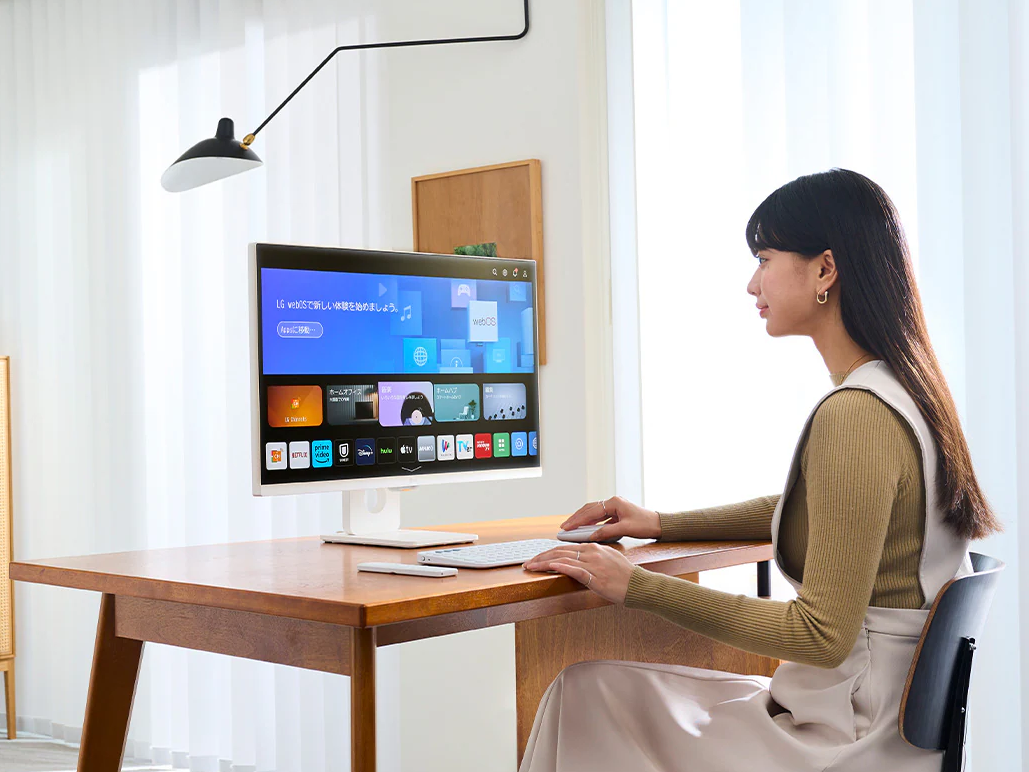 美品】LG スマートモニター 25SR50F-W 2025年製 e-TREND｜LG電子ジャパン