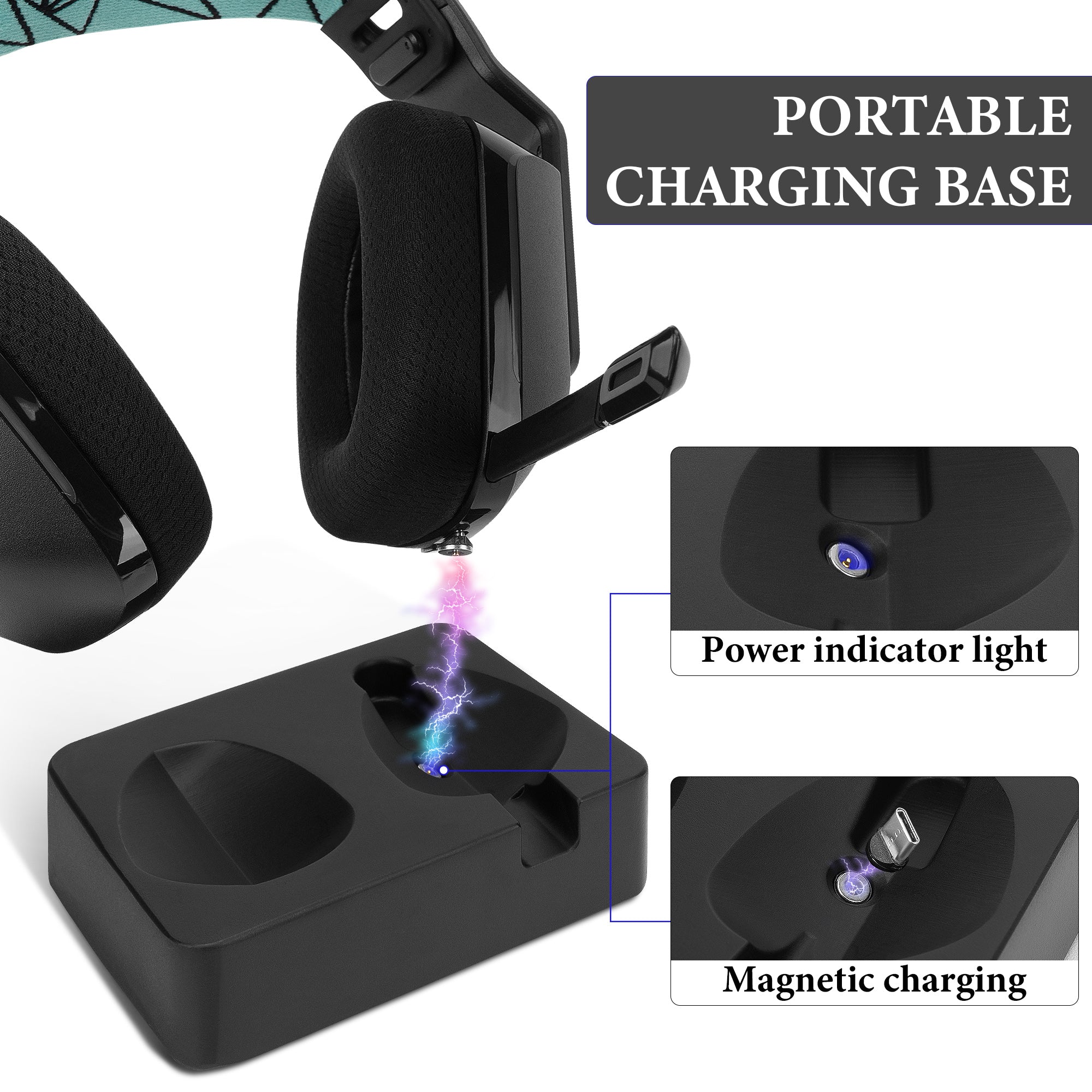 Geekria ヘッドフォン充電スタンド ロジクール Logicool G733