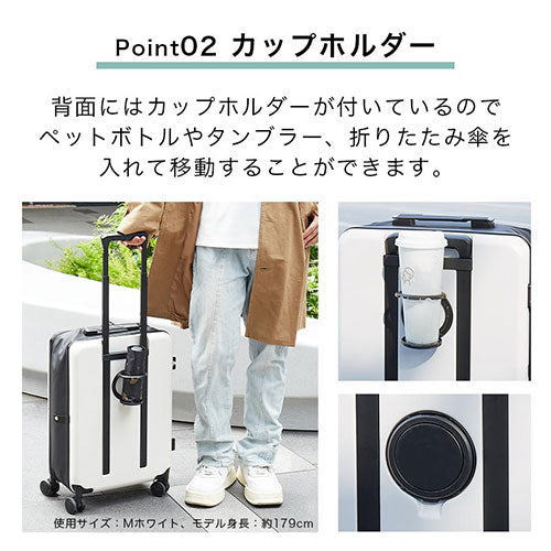 スーツケース L 65L 3-4泊用 バッグ 小物 おしゃれ ぼん家具 ETC001672