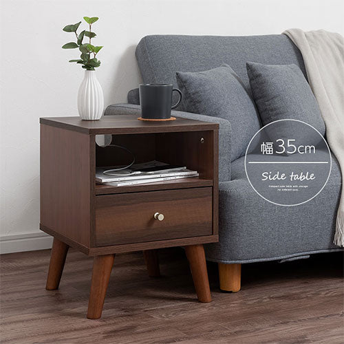 100%無垢材 ホーム＆キッチン サイドボード ナイトテーブル ベッド