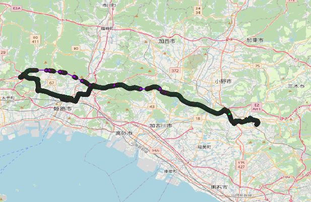 みちびきL6受信用IC NEO-D9C / CLAS 走行テスト 高速道路、一般道