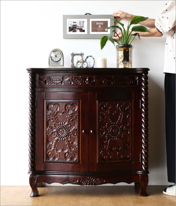 フランスアンティーク猫脚サイドボード/ショップカウンター/チェスト