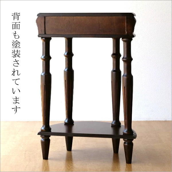 昭和レトロ 木製コンソールテーブル コールキャビネット 電話台 花台