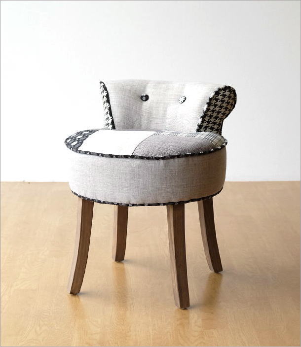 ハンドメイド 一人掛けチェア ハートタイプB（チーク＆ホワイト