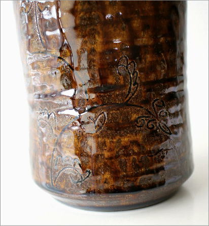 花瓶 陶器 花器 一輪挿し 花瓶 和風 フラワーベース 花入れ 瀬戸焼 和