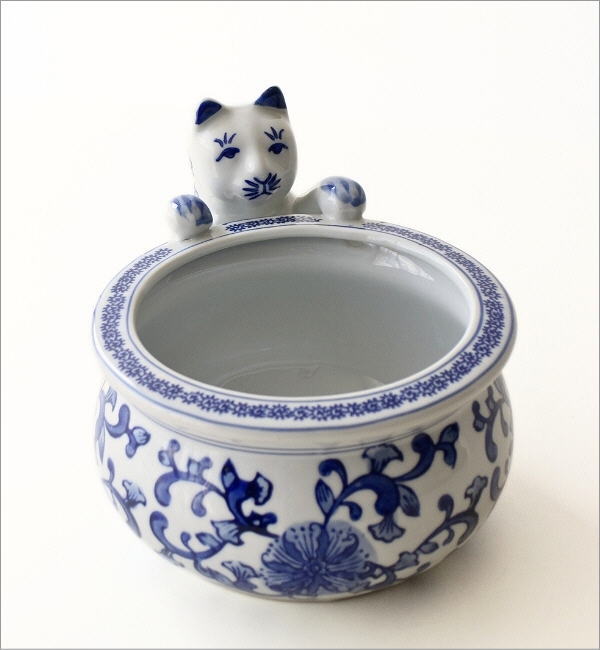 彩】睡蓮鉢 火鉢 メダカ 金魚鉢 陶器 大型 昭和レトロ アンティーク 古民具