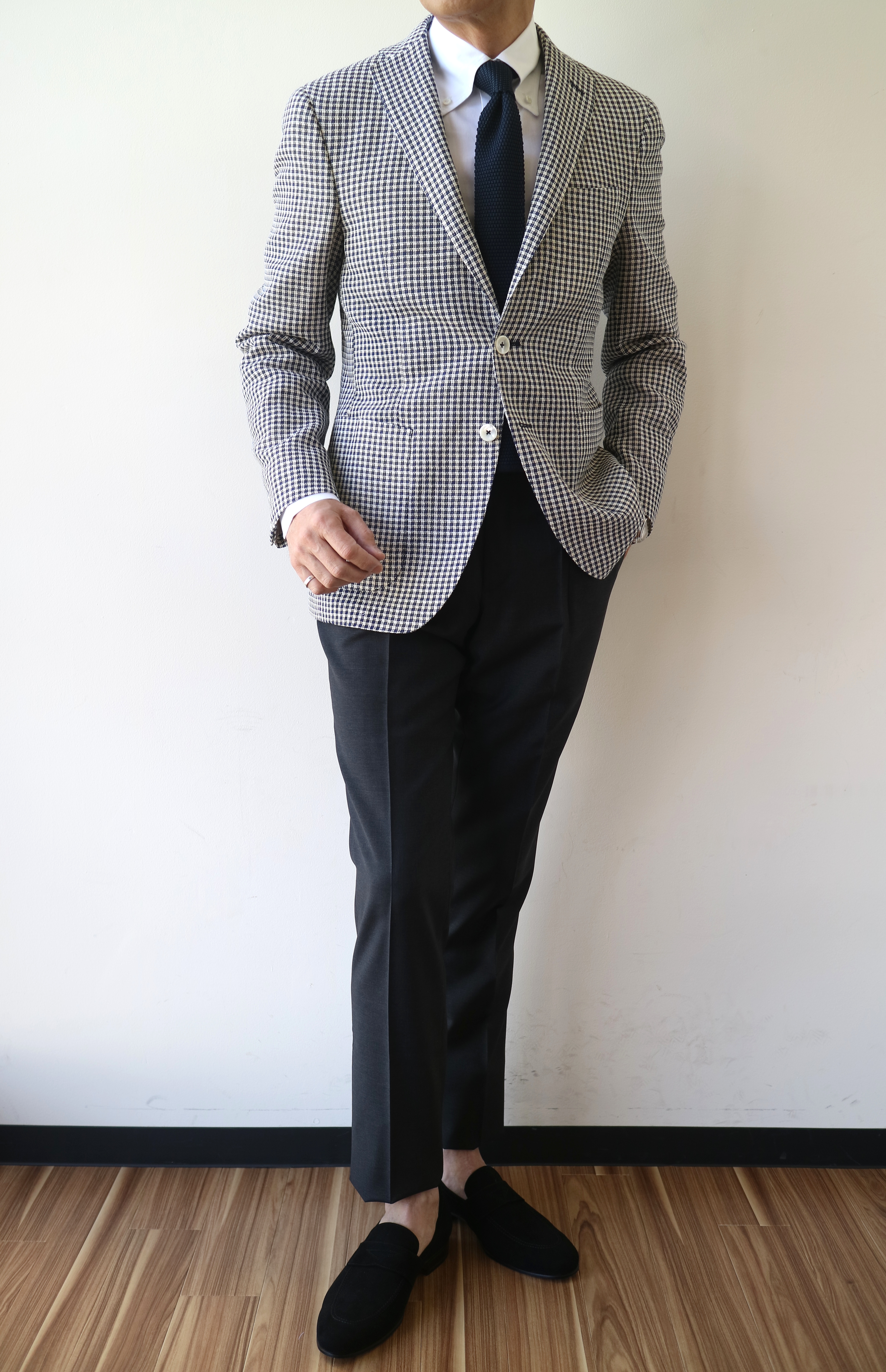 美品 THE GIGI ザ ジジ 上質コットン 1プリーツ ワイドパンツ 48