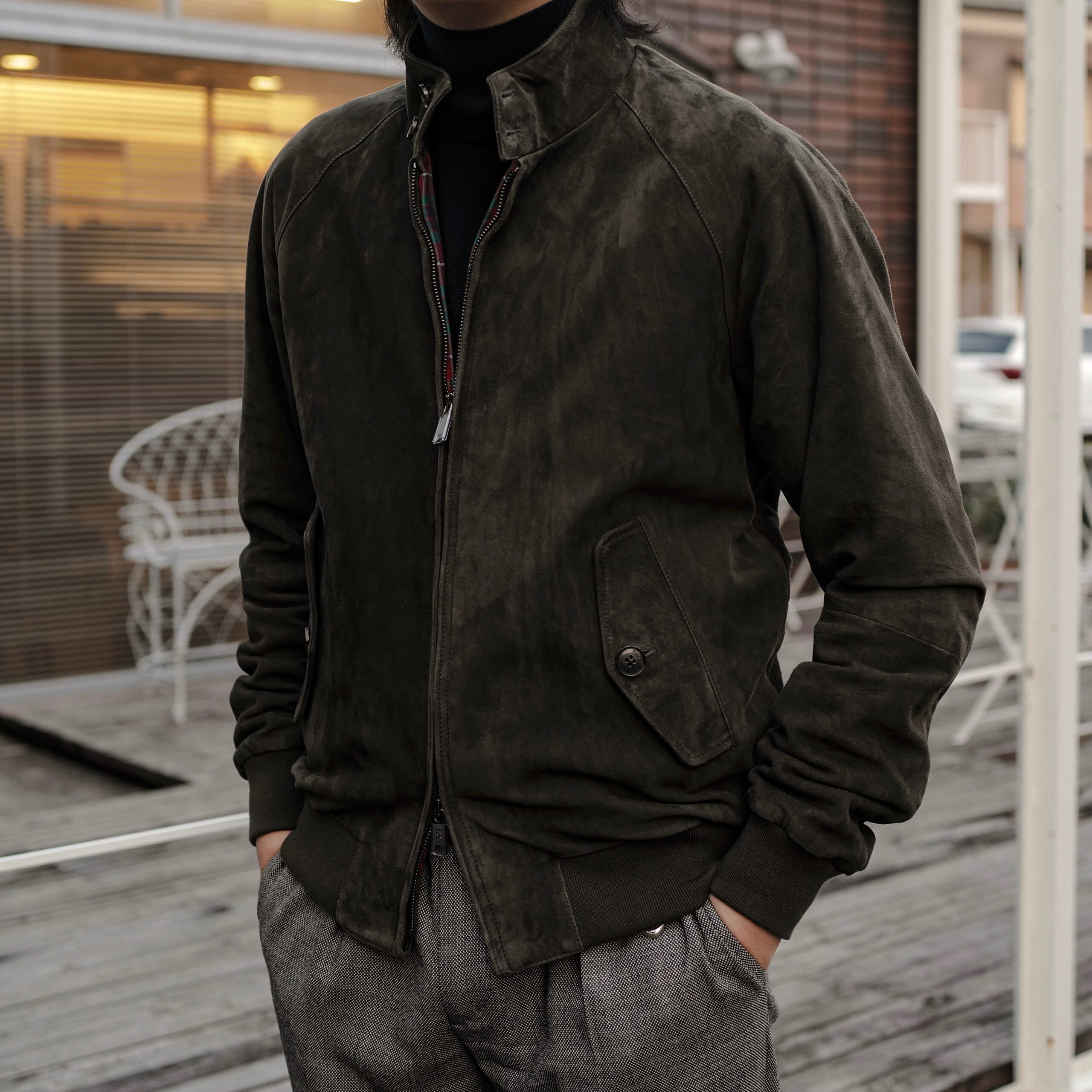 BARACUTA/バラクータ】から長く愛用出来るスエードブルゾンをご提案