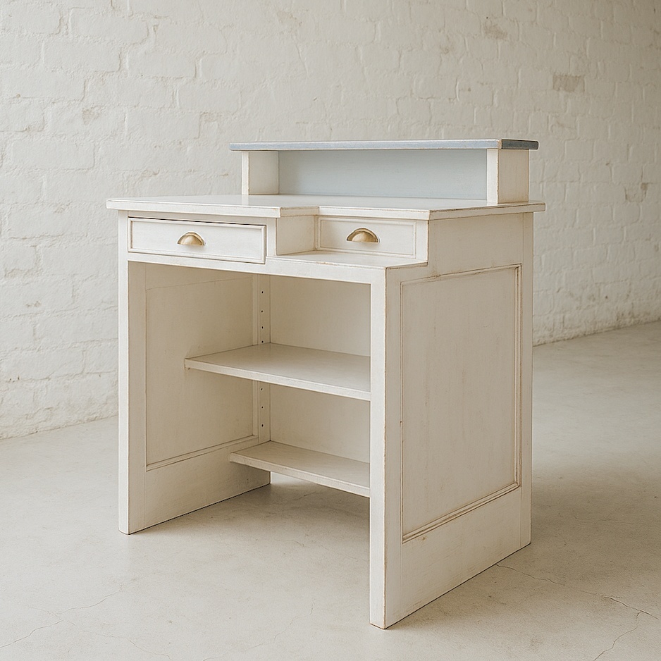 オーダーメイドパソコンデスクの制作実例フランスアンティーク調