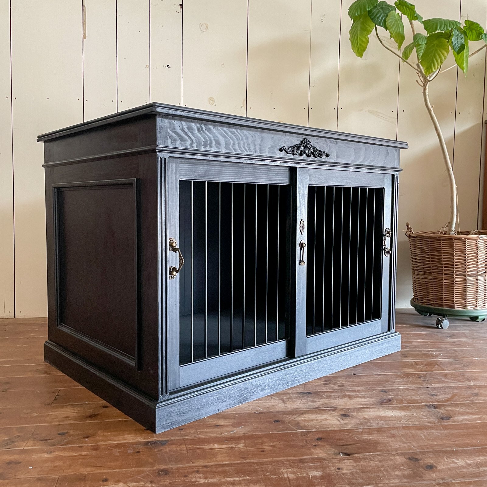 フクロウ用バードゲージW1000オーダーメイドアンティーク調鳥かごの