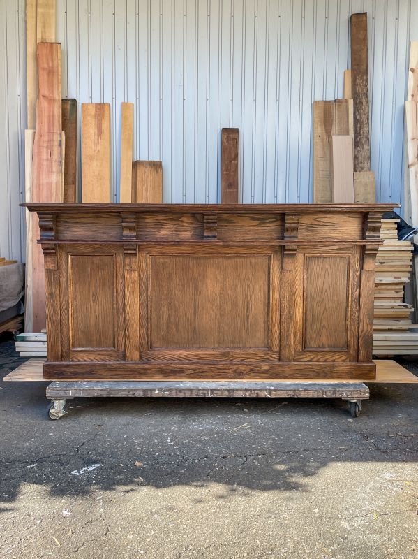 アンティークオークカウンターW2000、特注店舗家具の専門店@大阪東京名古屋