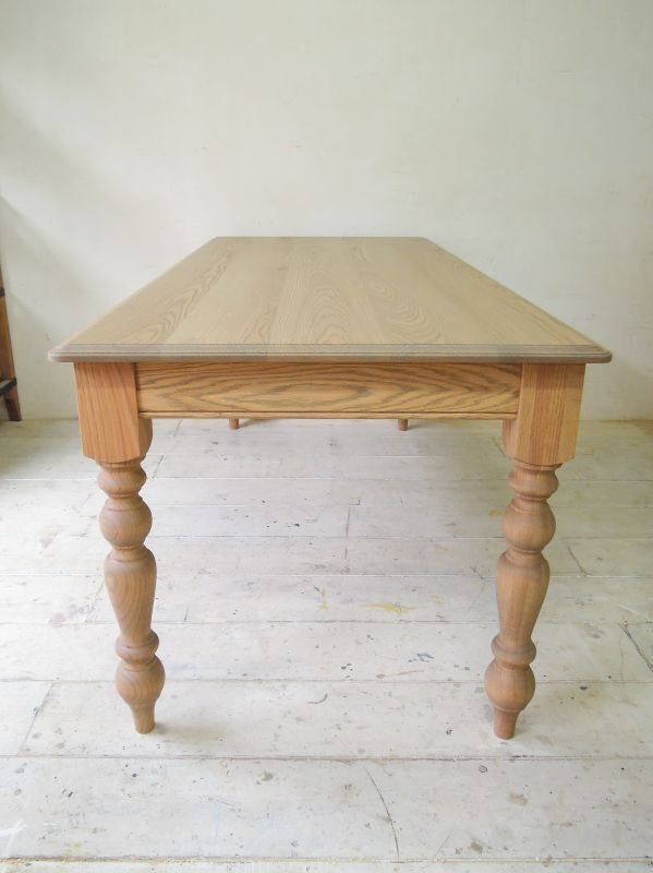 フランス アンティーク家具 19世紀後半 オーク無垢 ドルフィンレッグ