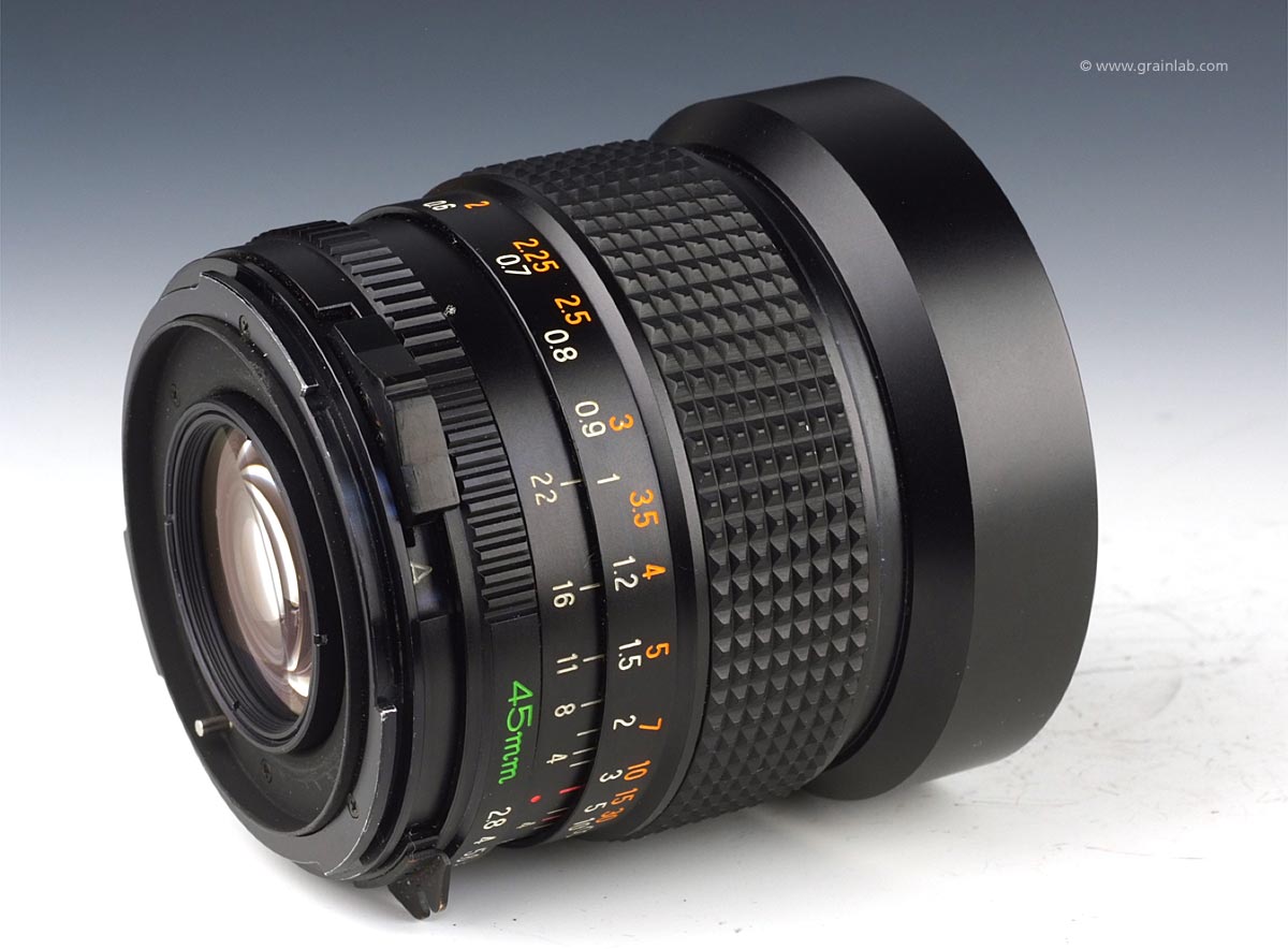 Mamiya Sekor C 45mm f/2.8 wide angle lens - Grainlab