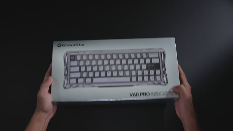 GravaStar Mercury V60 Pro Gaming Keyboard - 8kHz Magnetic Switch
