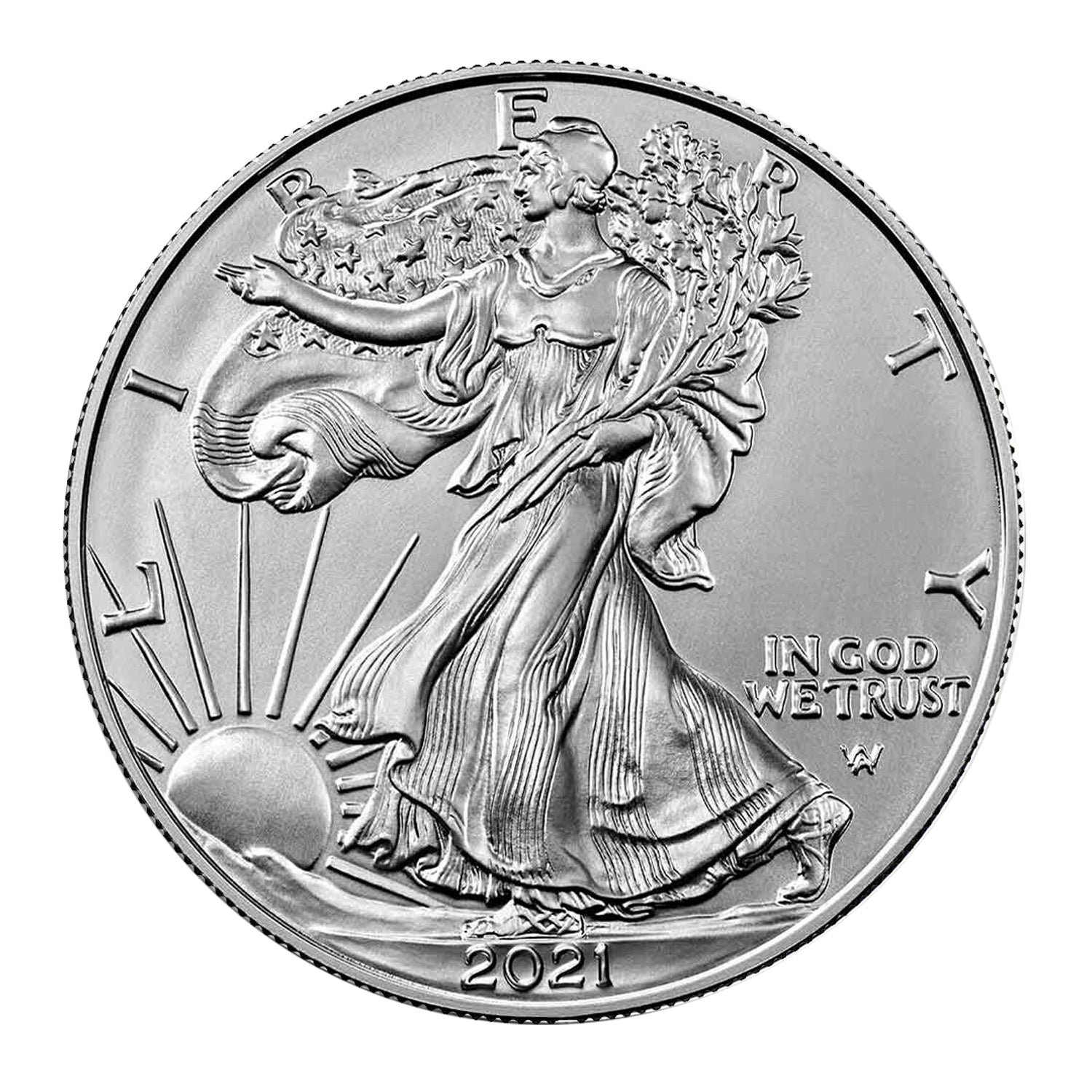 2021 $1 American Silver Eagle FIRST STRIKE MS-70 PCGS TYPE 2