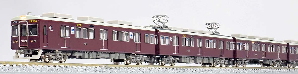 50058＞阪急7000系（7021編成タイプ・小窓無し）8両編成セット（動力