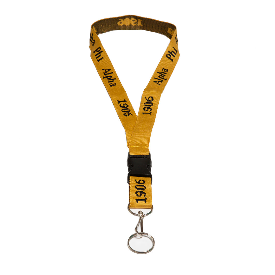 Classic Woven Alpha Lanyard - Greek CertiPHIed Apparel