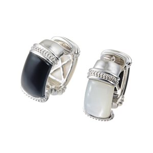 GSTV パラジウムシルバー950 マザーオブパール ブローチ ペンダント