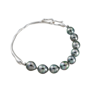 GSTV パラジウムシルバー950 天然ホワイトジルコン Mia ブローチ ZI 約