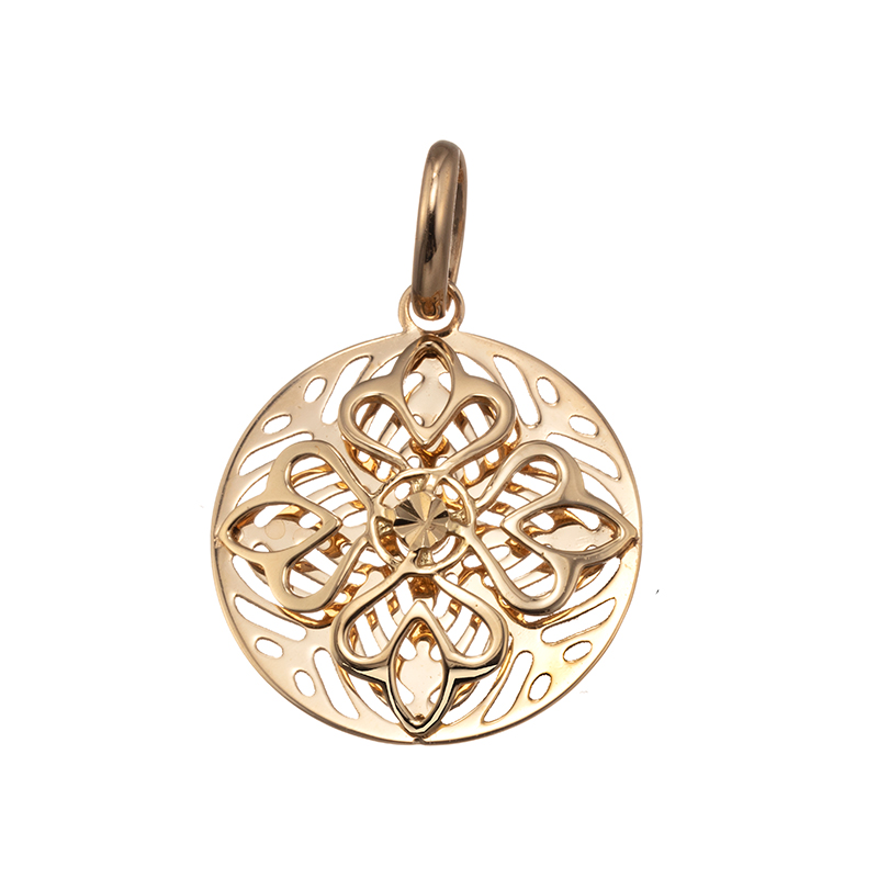 K18イリュージョンペンダント。5.87グラム ラウンドペンダント K18