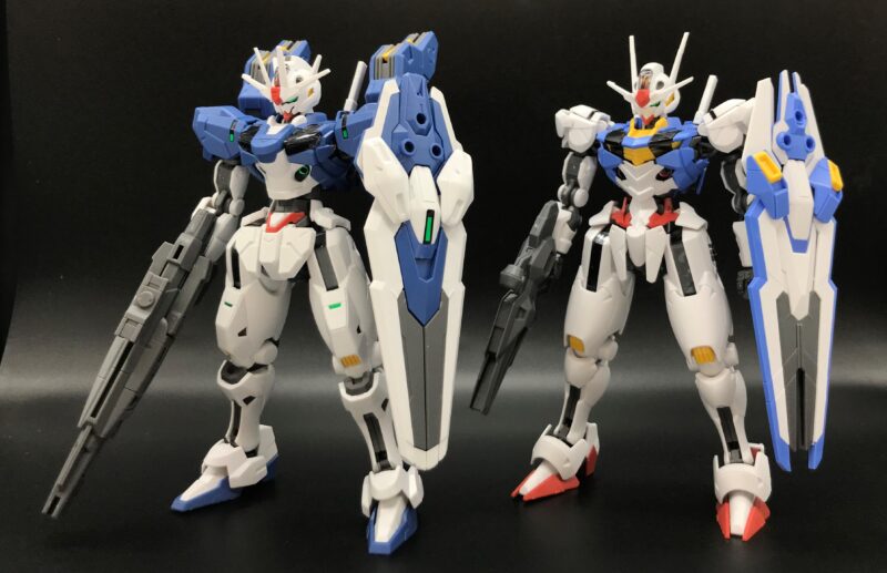 ガンプラ HG 3体セット(ルブリス、改修型、エアリアル)塗装完成品 新
